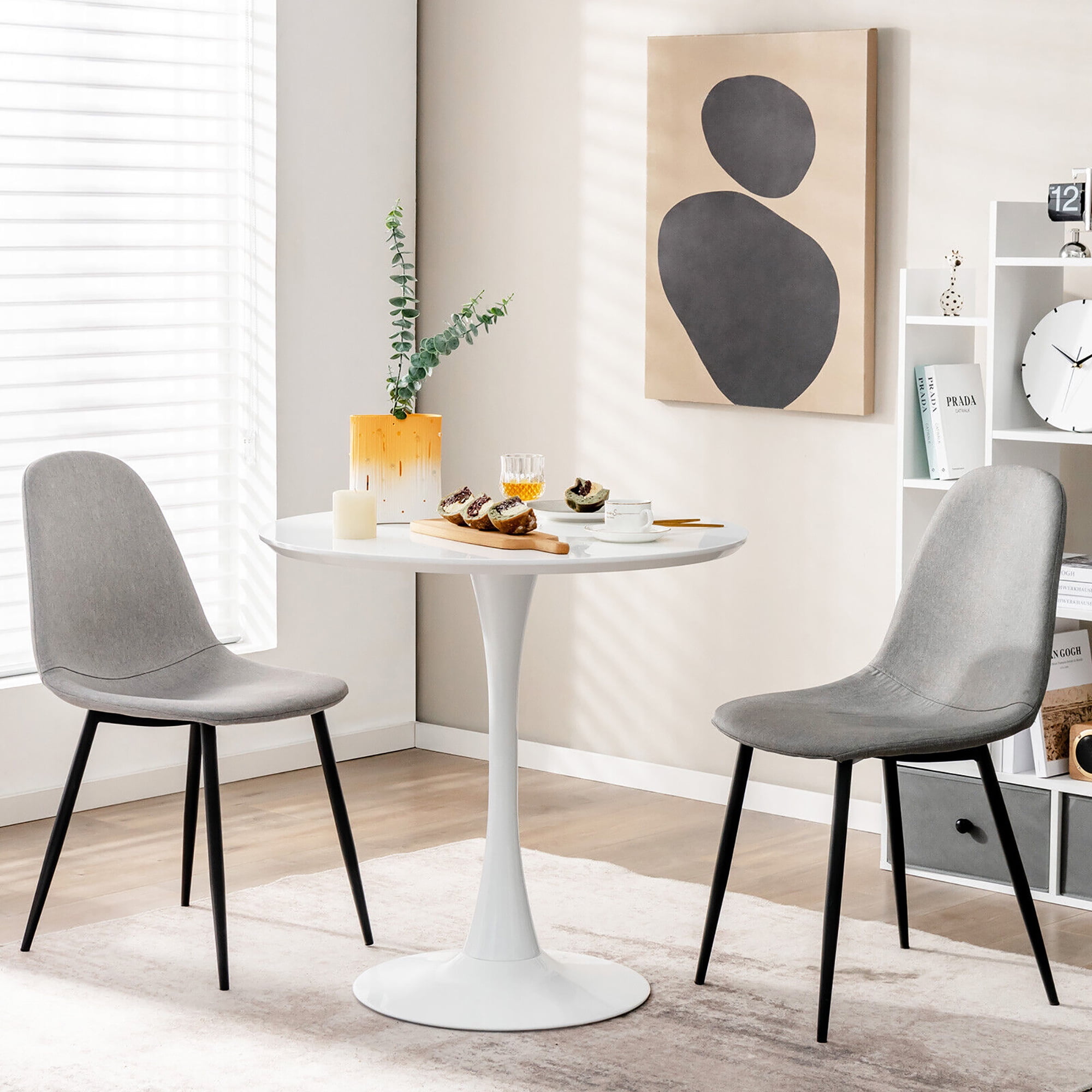 Round Dining Set Wayfair White Kitchen Table Round Marble Effect