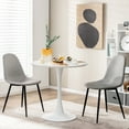 thumbnail image 4 of Gymax 32'' Modern Tulip Kitchen Table Round Dining Table w/ MDF Top & Metal Pedestal Base, 4 of 10