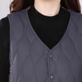 thumbnail image 6 of TaTaai Womens Lightweight Quilted Vest Long Sleeve Solid Color Thermal Slim Fit Puffer Vest for Winter Warmth Layering 1-Pack Gift, 6 of 8