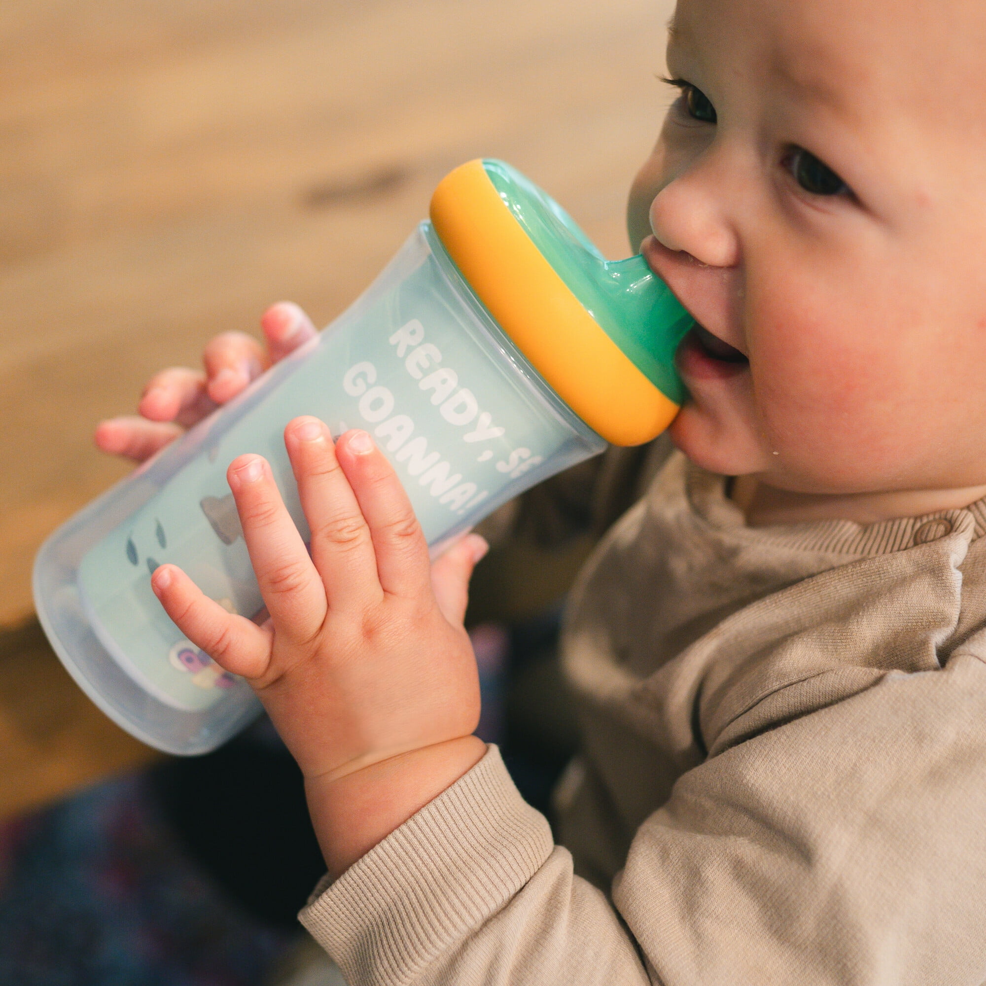  The First Years Bluey Sip & See Toddler Water Bottle -  Includes Floating Charm - Toddler Cups with Straw - 12 Oz - Ages 24 Months  and Up : Baby