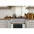 thumbnail image 4 of 30 in. 4.2 cu. ft. Dual Fuel Range Propane Gas in Rose Gold Handle & Knob Rings., 4 of 12