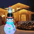 thumbnail image 4 of Hearth & Gear Bonhomme de Neige Gonflable pour Festivités de Vacances pour Usage Intérieur et Extérieur Facile à Monter et à Ranger Matériau Durable et Résistant aux Intempéries Adapté aux Familles Dinosaure Gonflable Réaliste, 4 of 7