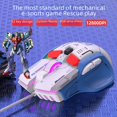 thumbnail image 4 of Juego de programación macro de 10 teclas Diseño de versión mecha de ratón Ingeniería humana Ratón mecánico de computadora con cable Retroiluminación RGB, 4 of 5