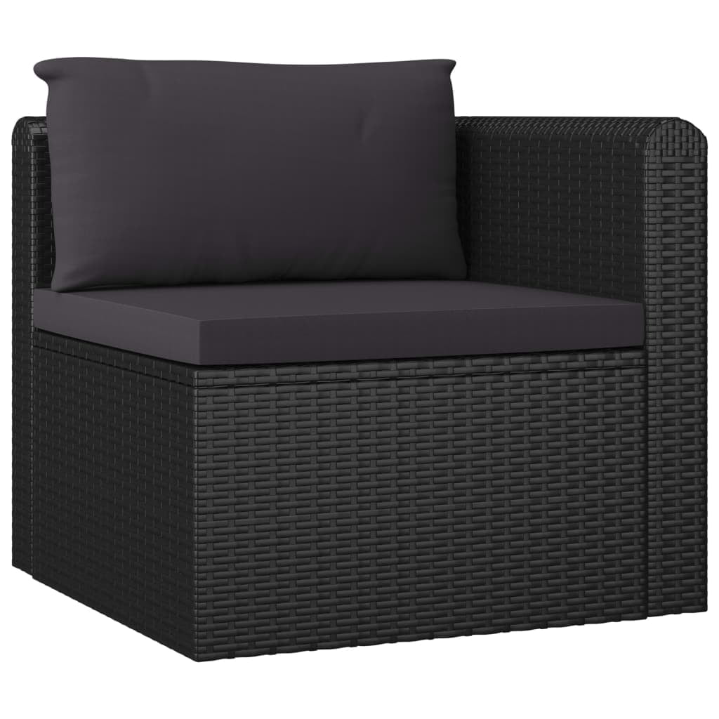 Kepooman Outdoor Sofa Set, Garden Rattan Sofa Set for Two-Person with Two Cushions and Two Pillows, Set of 2 Kepooman Outdoor Sofa Set, Garden Rattan Sofa Set for Two-Person with Two Cushions and Two Pillows, Set of 2