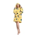 thumbnail image 3 of Oversized Hoodie Blanket Wearable Blanket Sweatshirt Plush Warm Cozy Fleece Top for Women Men Kids, 3 of 6