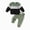 H282-Green, variant on TOWED22 Toddler Baby Boy Clothes Fall Winter Fleece Outfits Color Block Sweatshirt & Jogger Pants