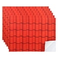 thumbnail image 1 of 6 Pcs Papel Tapiz para Casa de Muñecas, 1:12 Teja Autoadhesiva para Techo (Marrón Rojo Profundo), 1 of 6