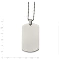 thumbnail image 5 of White Stainless Steel necklace with pendant Men's 24 in 36.65 mm, 5 of 5