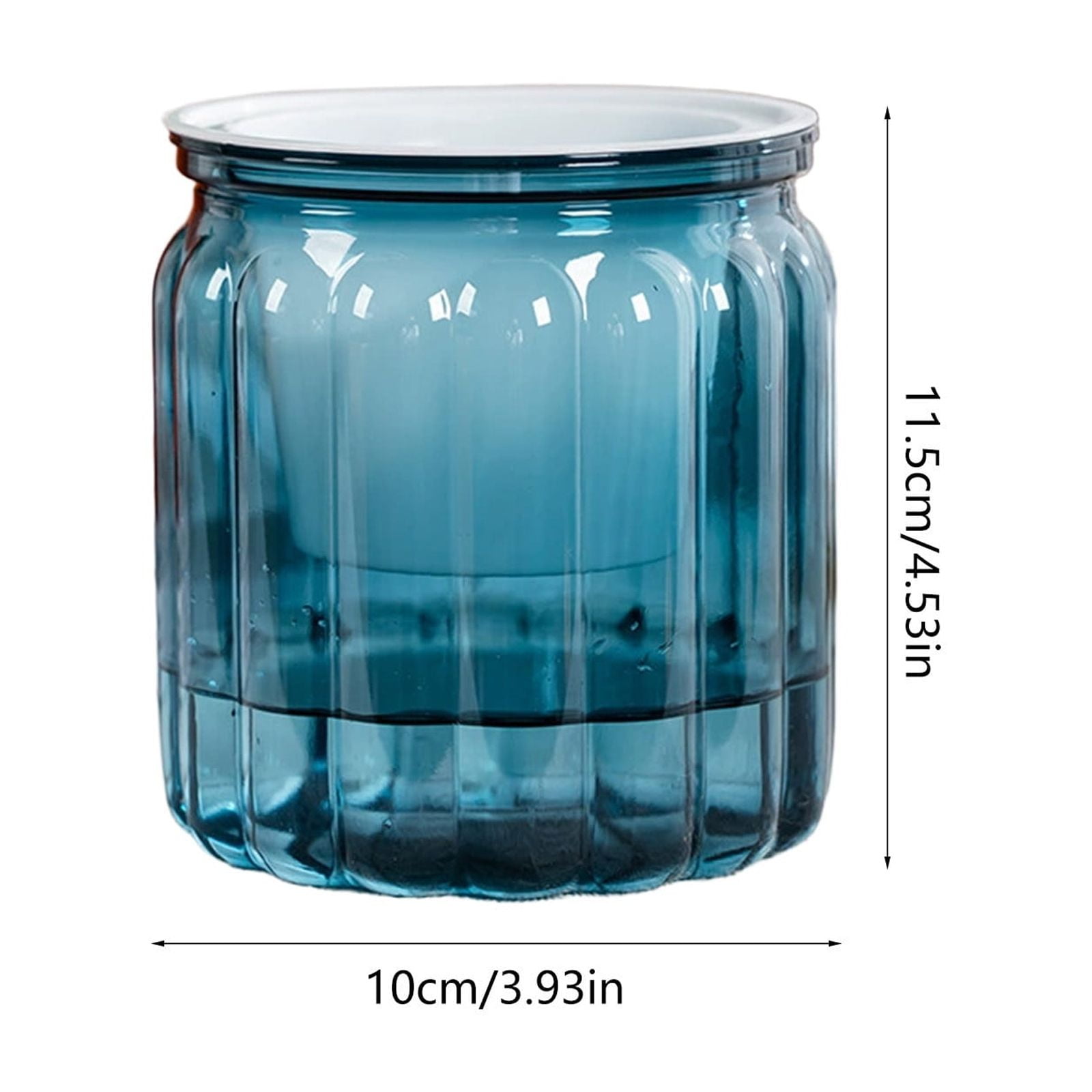 Self-Watering Planter Pot with Visible for Indoor, Low Maintenance Plant Container for Desktop Decor Water Storage System for Plant Growth Home Gardening