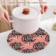 thumbnail image 5 of Tiger Head on Pink Trivet Mats Woven Pot Holders 3Pcs Non-Slip Heat Resistant for Hot Pots Pans Pats, 5 of 6