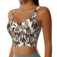 thumbnail image 2 of Rateoe Dreamcatcher Print Womens' Sports Bras Scoop Neck Sports Vest- Padded U Back Seamless High Impact Support-Large, 2 of 8