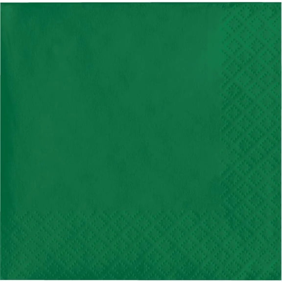 500/Case Bulk Emerald Green Luncheon Napkins 3 ply