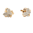 thumbnail image 2 of Aretes en oro laminado con diseño de mariposa  con incrustaciones de cristales Sporty Fast Aretes en oro laminado con diseño de mariposa  con incrustaciones de cristales, 2 of 6