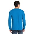 thumbnail image 3 of Gildan Ultra Cotton Men's Long Sleeve T-Shirt, Durable, Crewneck Classic Fit Tee, Sapphire, 3XL, 3 of 5