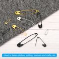 thumbnail image 5 of Uxcell Safety Pins 0.87 Inch Nickle Plated Small Sewing Pins Black 200Pcs, 5 of 5