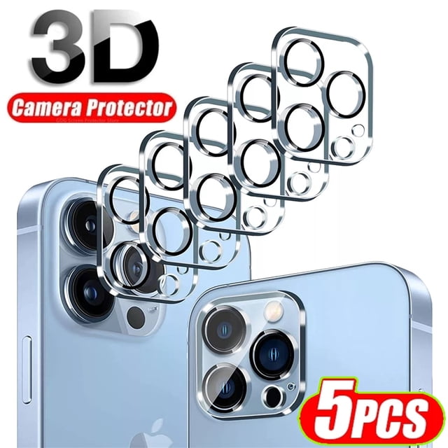Película protectora de cámara para iPhone 11 12 13 Pro Max, cristal protector de lente trasera para iPhone 13 14 PRO XS MAX XR 12 Mini, cristal 3D, 5 uds. Tan Jianjun unisex