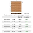 thumbnail image 5 of Eleanor Grace 27PCS Interlocking Patio Deck Tiles Outdoor Flooring for Garden Poolside Fir Wood Indoor Natural Wood, 5 of 9