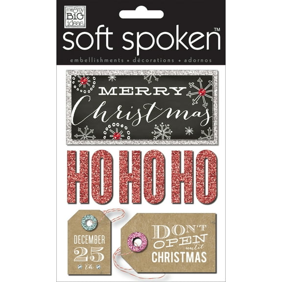 Me And My Big Ideas Soft Spoken Embellishments Do Not Open Until Christmas