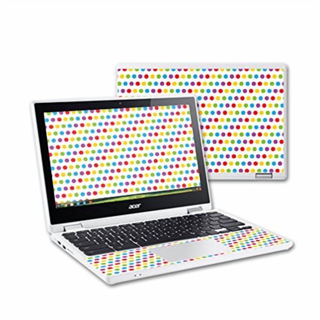 MightySkins Skin Compatible with Acer Chromebook R11 Screen case wrap Cover Sticker Skins Candy Dots