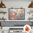 thumbnail image 4 of Renewold Ceramic Glass Stove Top Cover Stove Mat Stove Burner Cover Multipurpose Rubber Desk Saver Pad Washer Dryer Top Cover Range Cover for Counter Top, Hummingbird Floral, 4 of 7
