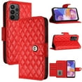 thumbnail image 6 of for Samsung Galaxy A33 5G Wallet Case, Elegant Card Holder Cash Slot PU Leather Kickstand Wrist Strap Shockproof Protective Flip Women Girls Case Cover for Samsung Galaxy A33 5G, Red, 6 of 7
