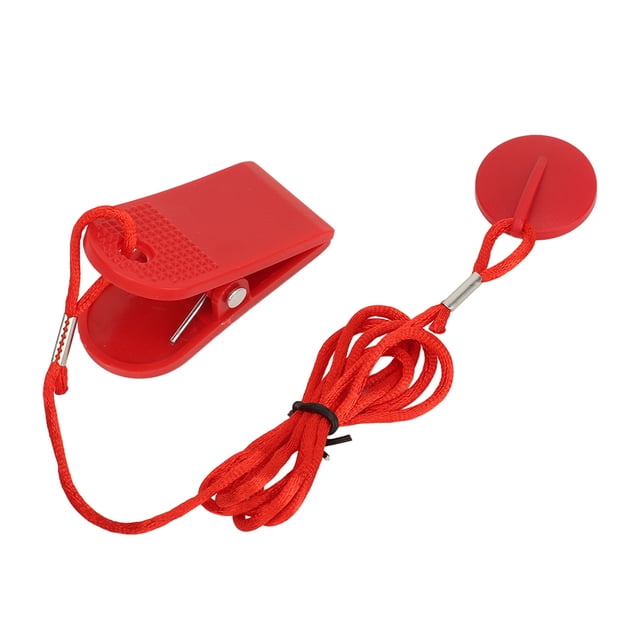Treadmill Safety Key, 1 Pair Lightweight Treadmill Safety Switch Compact Structure Running Machine Safety Lock for Household Commercial Treadmills Emergency Stop