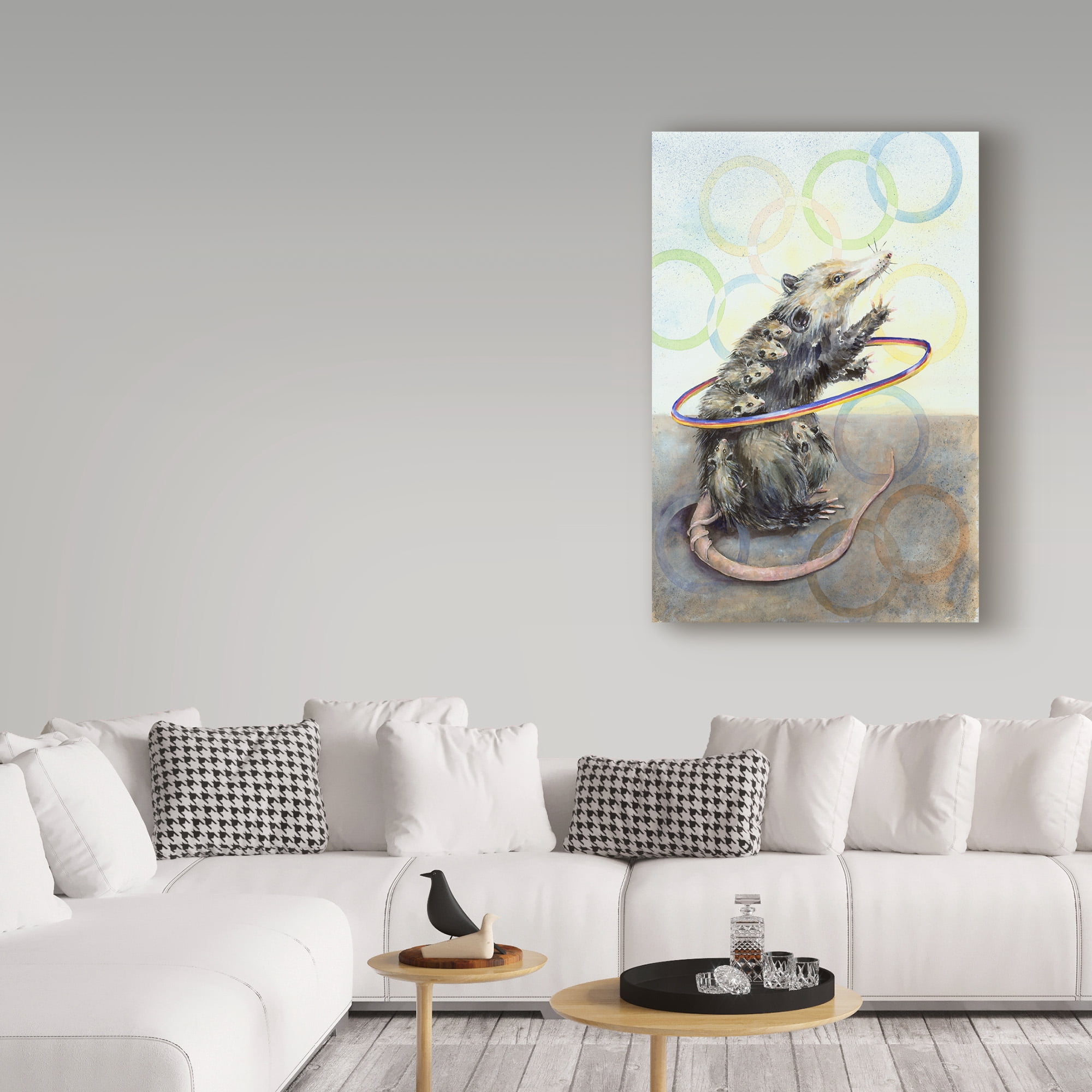 Trademark Fine Art 'Playing Possums' Canvas Art by Charlsie Kelly