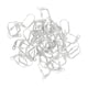 thumbnail image 1 of 50 piezas de pendientes de palanca francesa con gancho abierto, accesorio para hacer joyas Blanco plateado, 1 of 7