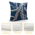 thumbnail image 4 of ONETECH Coastal Pillow Covers, Nautical Pillow Covers, Nautical Coastal Octopus Pillows Decorative Pillowcase Throw Pillow Cover , Ocean Beach Octopus for Sofa Bed Room Home Decor, 4 of 5