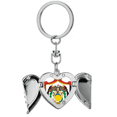 thumbnail image 1 of Llavero de alas de ángel en forma de corazón Unbranded emblema nacional Jordania, 1 of 3
