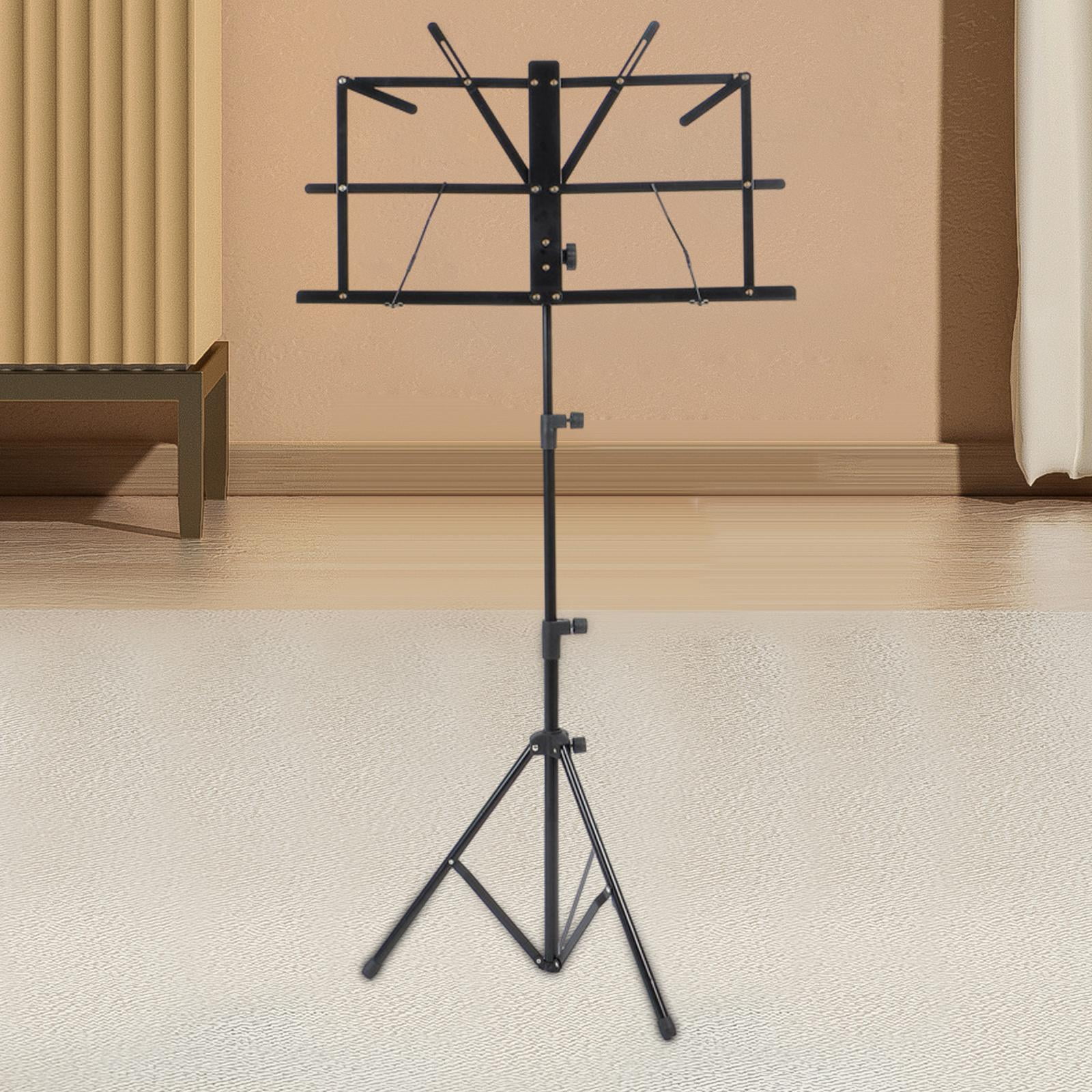 LeeQinersw Book Stand Music Sheet Clip Holder Portable Reinforced Nonslip Sheet Music Stand