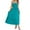 Blue, variant on Quinlirra Dresses for Women 2024 casual Spring Sundress Women's Summer Strapless Smocked A-Line Flare Fashion Boho Beach Dress Party Long Maxi Dress With Pockets