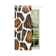 thumbnail image 2 of MKHERT Giraffe Skin Thermal Insulated Blackout Window Curtain Kitchen Curtain 52x84 inch, 2 of 3