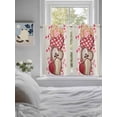 thumbnail image 3 of Valentine's Day Living Room Curtains 2 Panel, Pink Love Heart Rugby Buffalo Plaid Beige Cafe Window Treatment, Farmhouse Bedroom Bathroom Kitchen Curtains Drapes 104"x45", 3 of 6