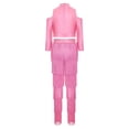 thumbnail image 5 of Aislor Girls Latin Jazz Modern Salsa Ballroom Dance Outfits Tassel Crop Tops with Fringe Pants Set Dancewear Pink 16, 5 of 7