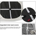 thumbnail image 3 of LAICAIW Seat Covers for Dining Room Chair Seat Slipcovers Kitchen Chair Covers (White, 6 Pcs), 3 of 7