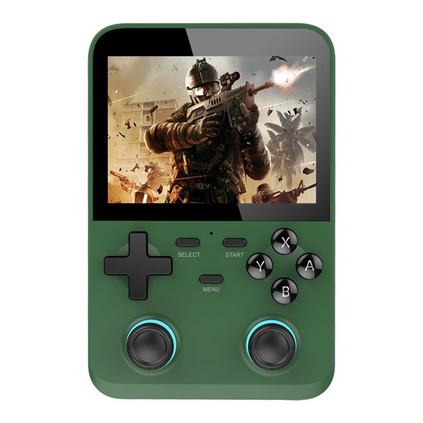 Consola de juegos portátil Consolas de videojuegos de 2500 mAh para adultos y niños (verde)