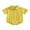 Yellow, variant on Hirigin Newborn Baby Boy Clothes Cotton Linen Button Up Bodysuit Shirt Oversized Lapel Short Sleeve Bubble Romper Outfit