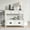 Antique White, variant on Resenkos 36'' Farmhouse Pine Wood Console Table Entry Sofa Table with 4 Drawers & 1 Storage Shelf for Entryway Living Room, Black