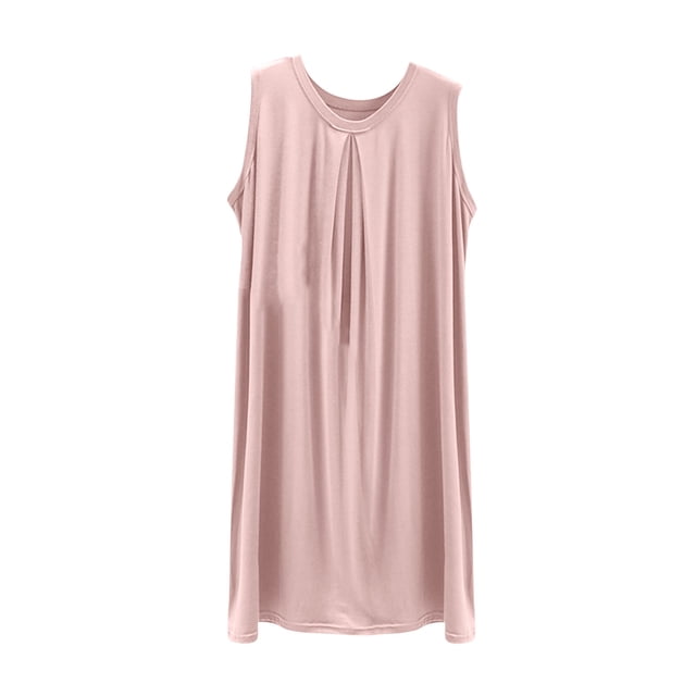 Robes pour Femmes, Mode Féminine Robe Débardeur Sans Manches à Col en V