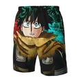thumbnail image 5 of Izuku Midoriya My hero Academy Men's Beach Shorts Swim Trunks Casual Quick Dry Board Shorts Swimwear with Mesh Lined and Pockets, 5 of 8