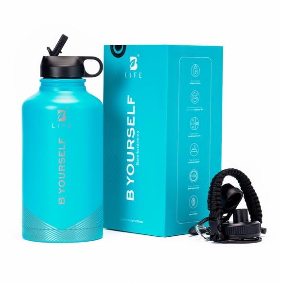 Botella Térmica Color Azul 2 L (64 Oz) B Yourself | Libre de BPA |B Life