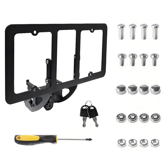 Maytalsory Support de Plaque d'Immatriculation avant, Support de Plaque d'Immatriculation Amovible pour Installation, Modèle 3 A, Facile à Installer