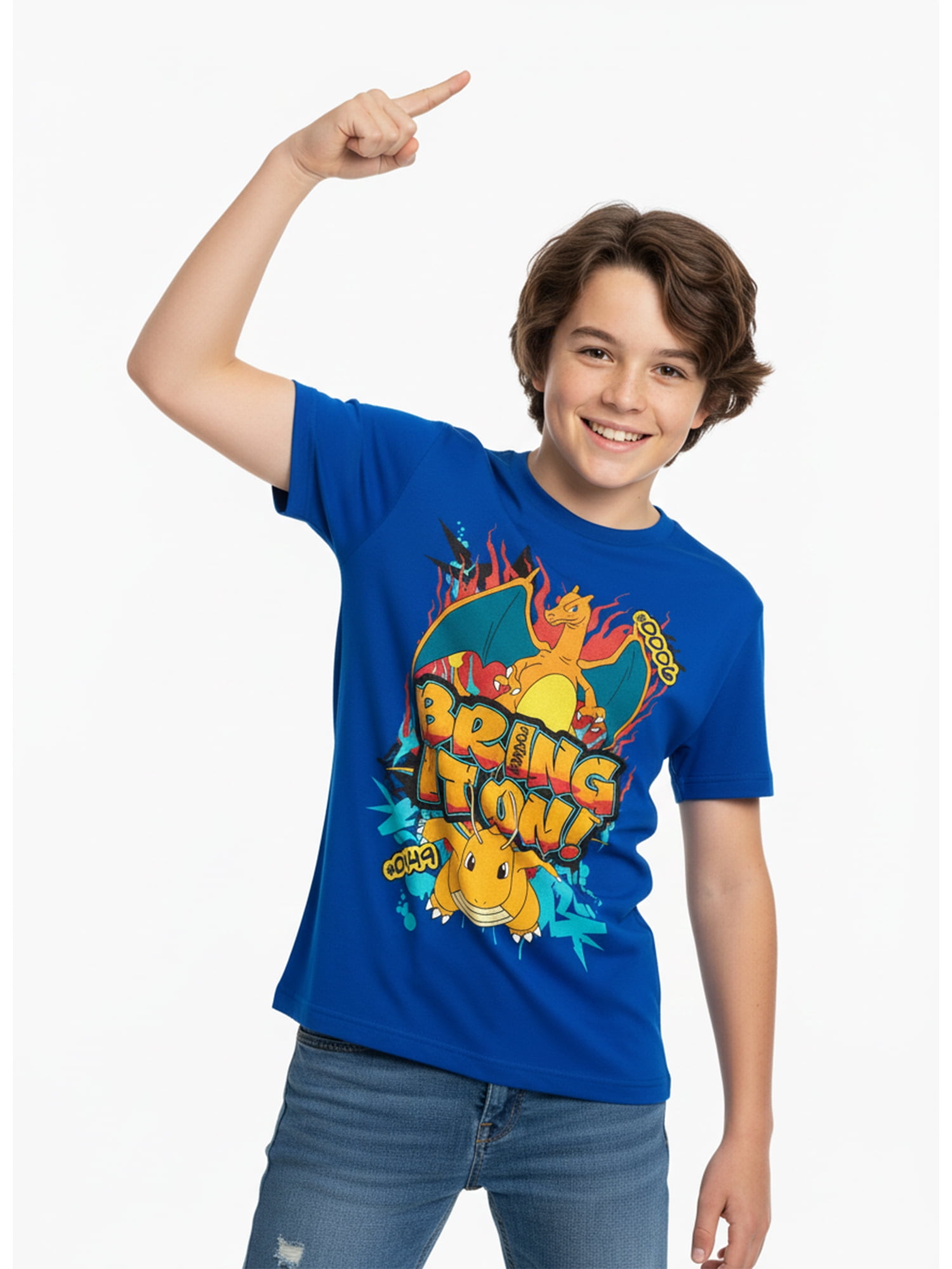 Pokémon, Boys' & Big Boys' Graphic T-Shirt, Bring it on, Sizes XS-XXL