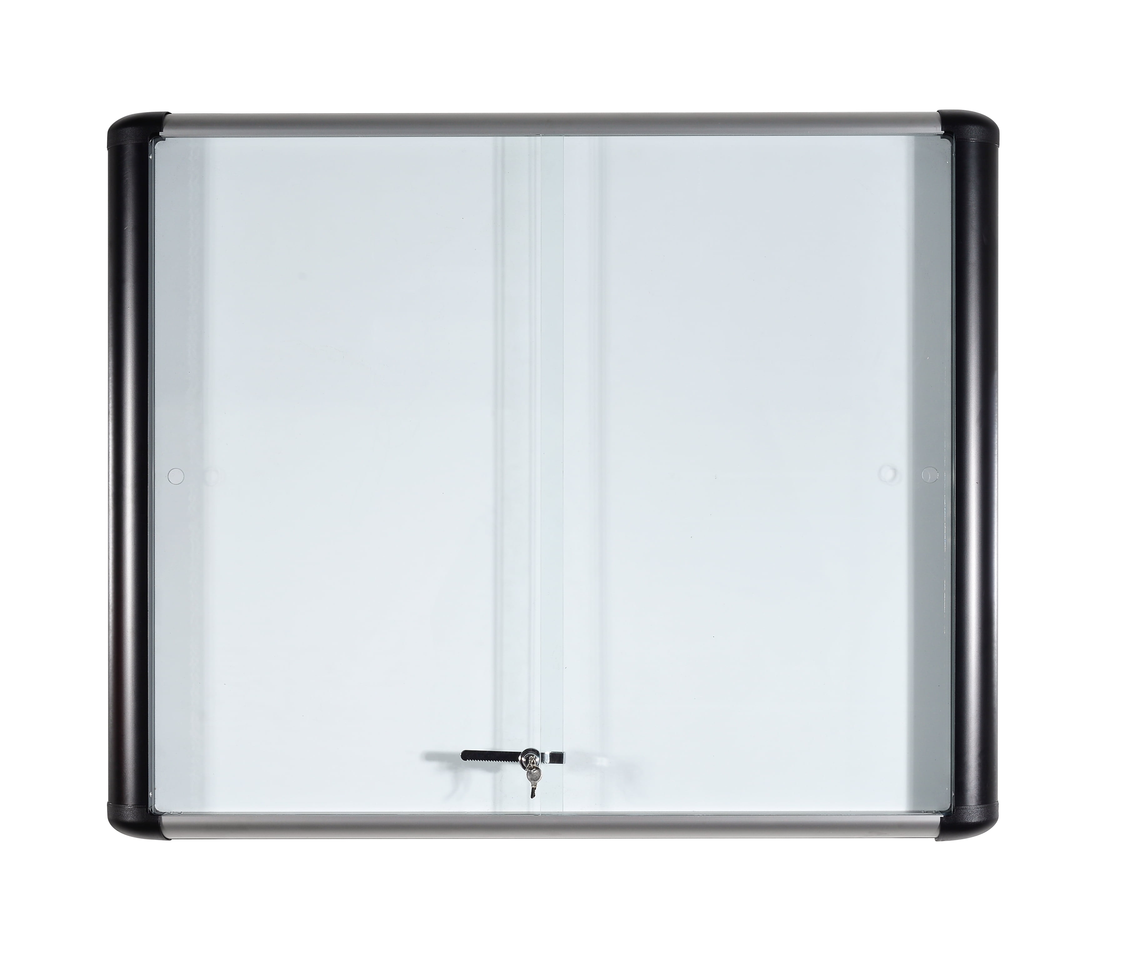 MVI Porcelain DryErase Enclosed Board Two Sliding