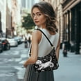 thumbnail image 2 of Kuiaobaty Dachshund Flowers Print Hobo Purse for Women Butterfly Print Shoulder Handbag with Smooth Zipper Lightweight Durable Underarm Sling Bag for Travel Black, 2 of 7