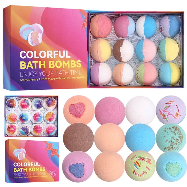 Bath Bombs Gift Set, 12-Pieces_Special Gift 713