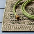 thumbnail image 3 of Safavieh Courtyard Seymor Botanical Indoor/Outdoor Area Rug, Green/Beige, 5'3" x 7'7", 3 of 7