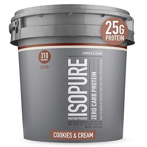 Isopure, Zero Carb Protein, Cookies & Cream, 7.5 lb, 110 Servings