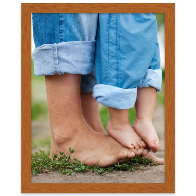 4x10 - 4 x 10 Flat Black Solid Wood Frame with UV Framer's Acrylic & Foam Board Backing - Great for